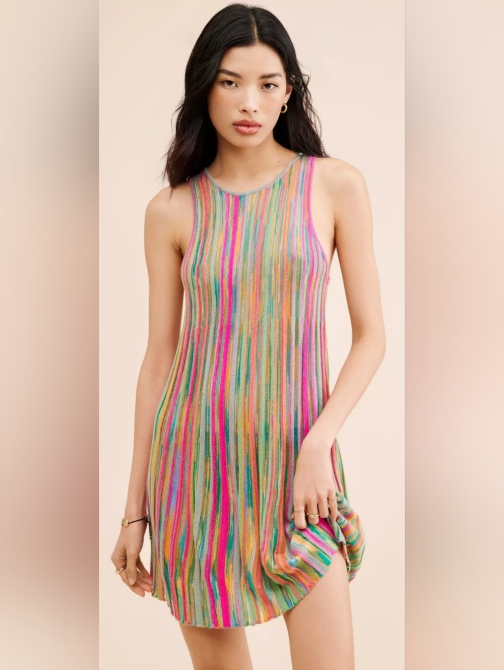Boho PRAC Knit Garment with Pink Logo and Multicolor 🌈 Trim